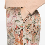 Pierre Louis Mascia Printed Silk Trousers - Beige