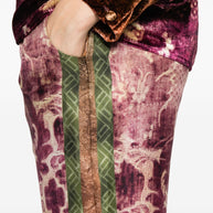 Pierre Louis Mascia Printed Silk Trousers - Purple