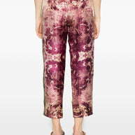 Pierre Louis Mascia Printed Silk Trousers - Purple