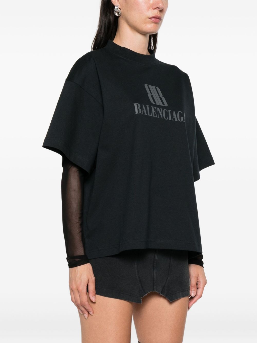 Balenciaga T-shirts And Polos Black