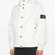 Stone Island  Hooded Blouson Jacket - Ivory