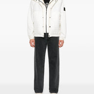 Stone Island  Hooded Blouson Jacket - Ivory