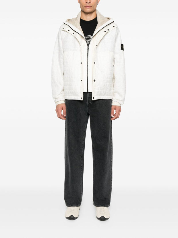 Stone Island  Hooded Blouson Jacket - Ivory