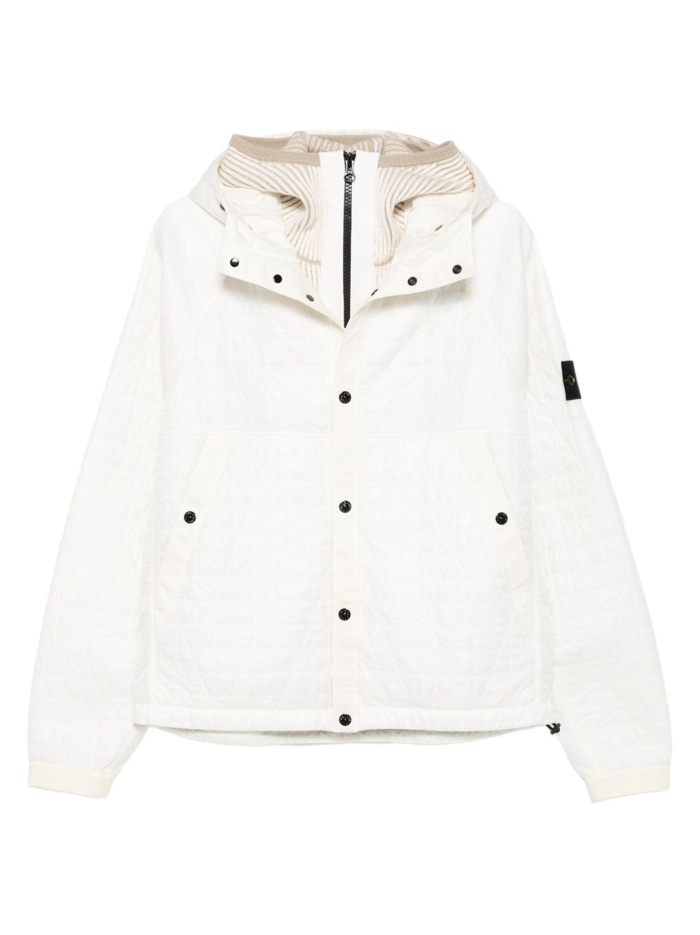 Stone Island  Hooded Blouson Jacket - Ivory
