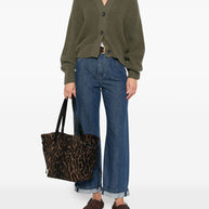 Closed Wool Blend V-necked Cardigan Green