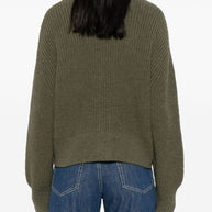 Closed Wool Blend V-necked Cardigan Green