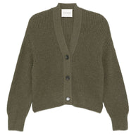Closed Wool Blend V-necked Cardigan Green