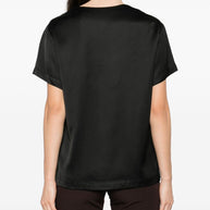 ERMANNO FIRENZE Lace Detail Top - Black