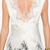 ERMANNO FIRENZE Lace Detail Top -  Beige