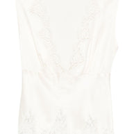 ERMANNO FIRENZE Lace Detail Top -  Beige