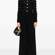 Balmain Tweed Cardigan - Black