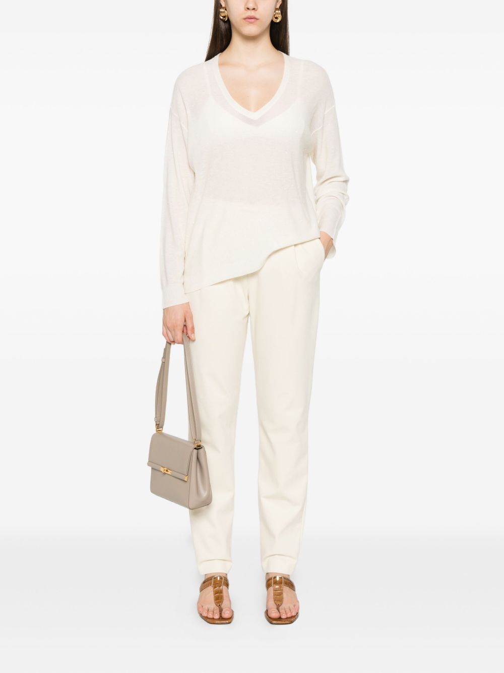 Fabiana Filippi Trousers Beige