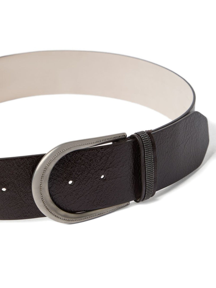 Brunello Cucinelli Glossy Calfskin Belt