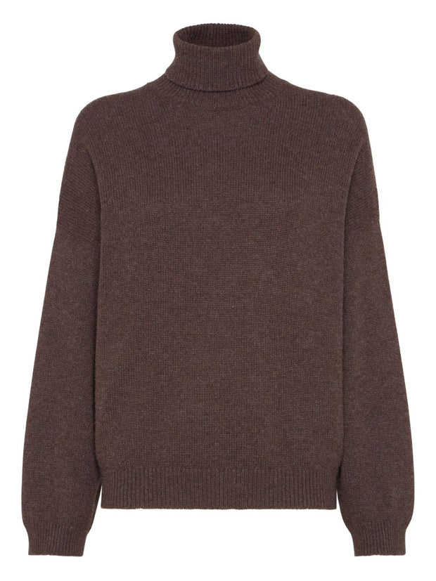 Brunello Cucinelli Cashmere Turtle-neck Jumper - Brown