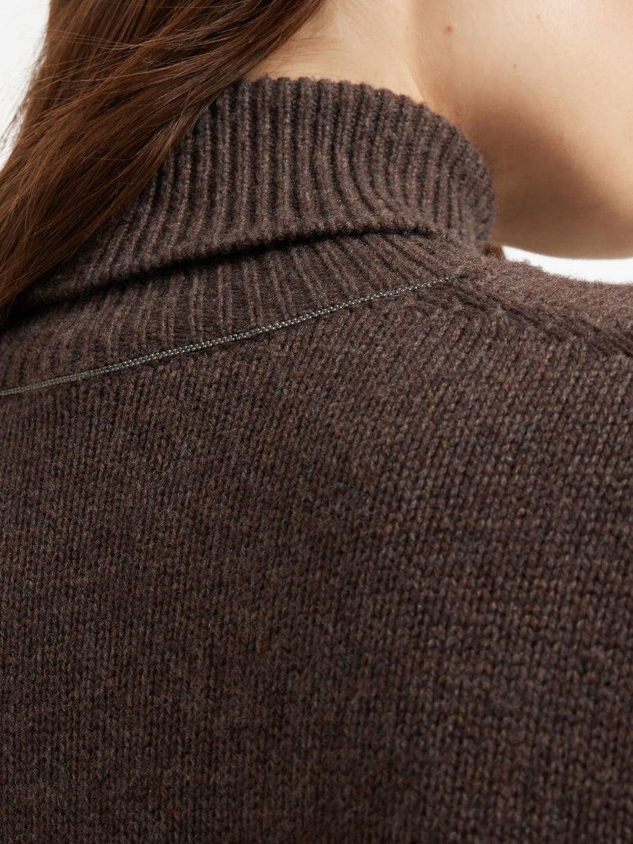 Brunello Cucinelli Cashmere Turtle-neck Jumper - Brown