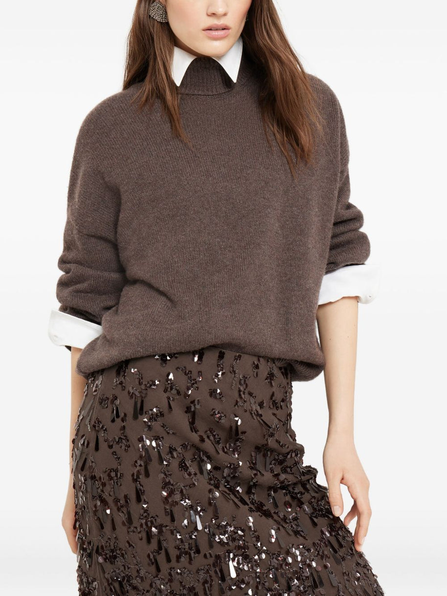 Brunello Cucinelli Cashmere Turtle-neck Jumper - Brown