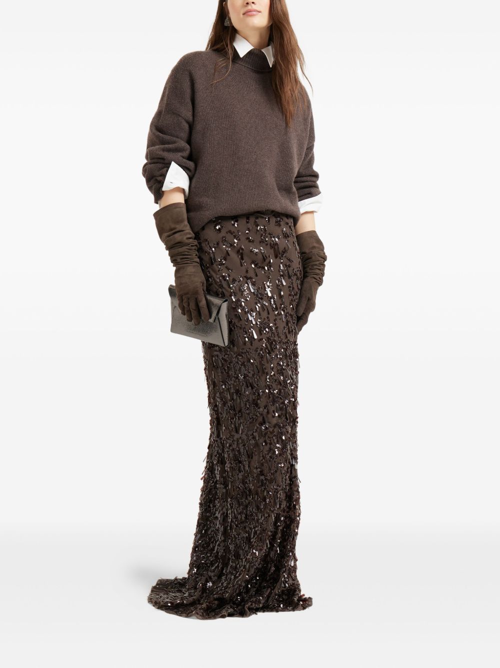 Brunello Cucinelli Cashmere Turtle-neck Jumper - Brown