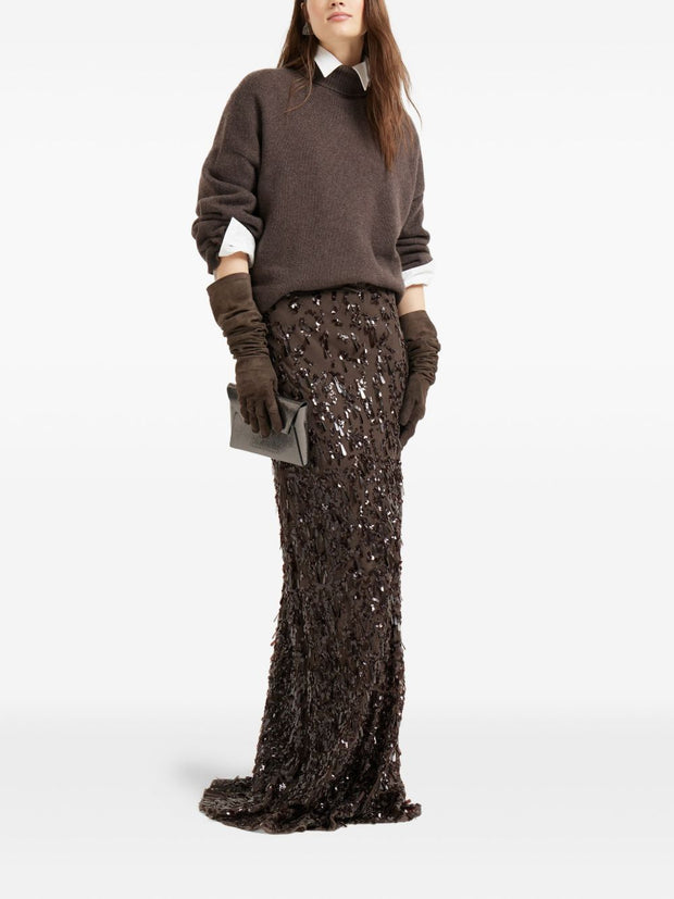 Brunello Cucinelli Cashmere Turtle-neck Jumper - Brown