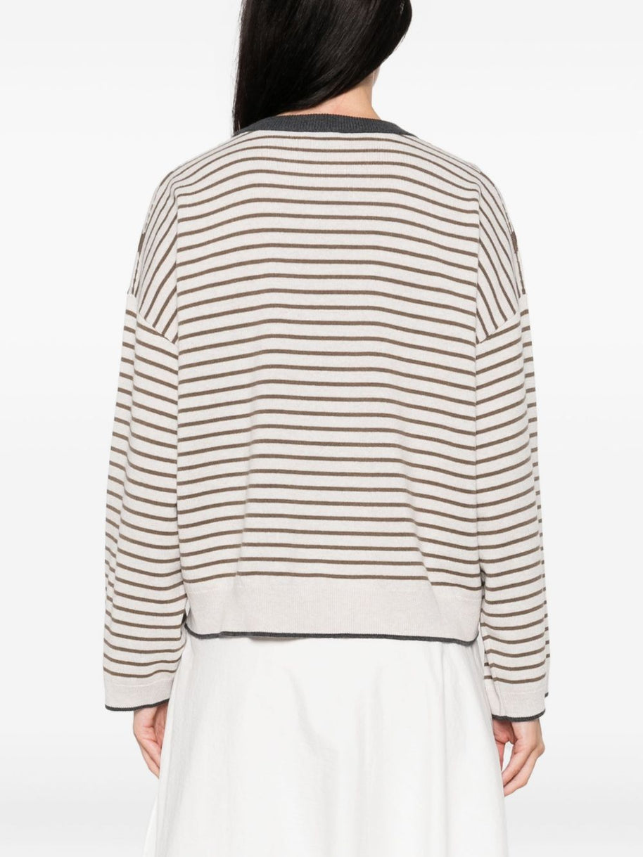 Brunello Cucinelli Wool And Cashmere Sweater - Ivory