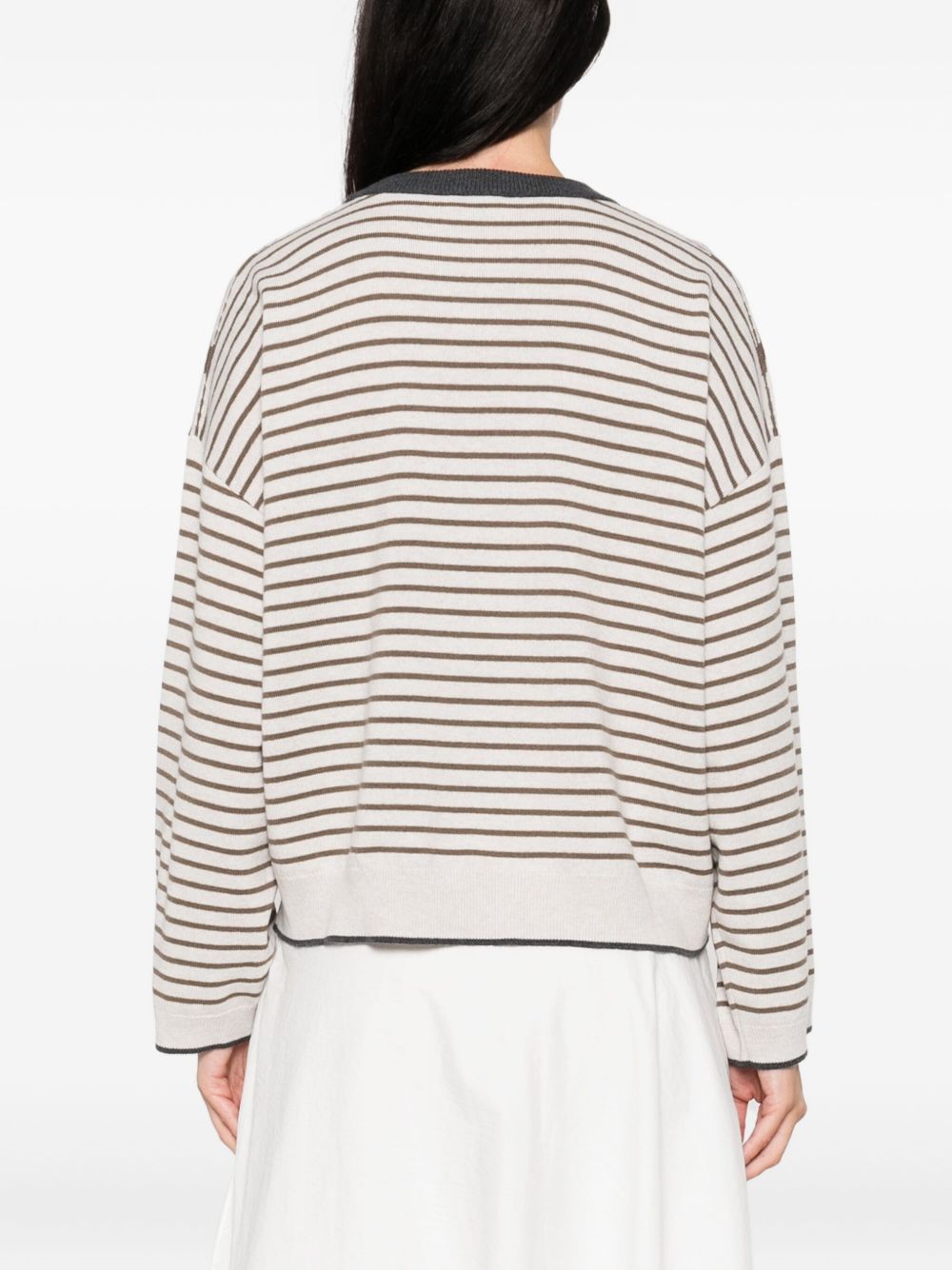 Brunello Cucinelli Wool And Cashmere Sweater - Ivory