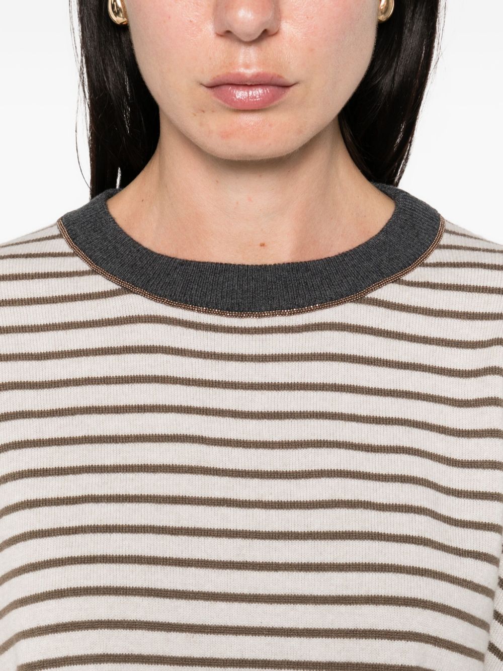 Brunello Cucinelli Wool And Cashmere Sweater - Ivory