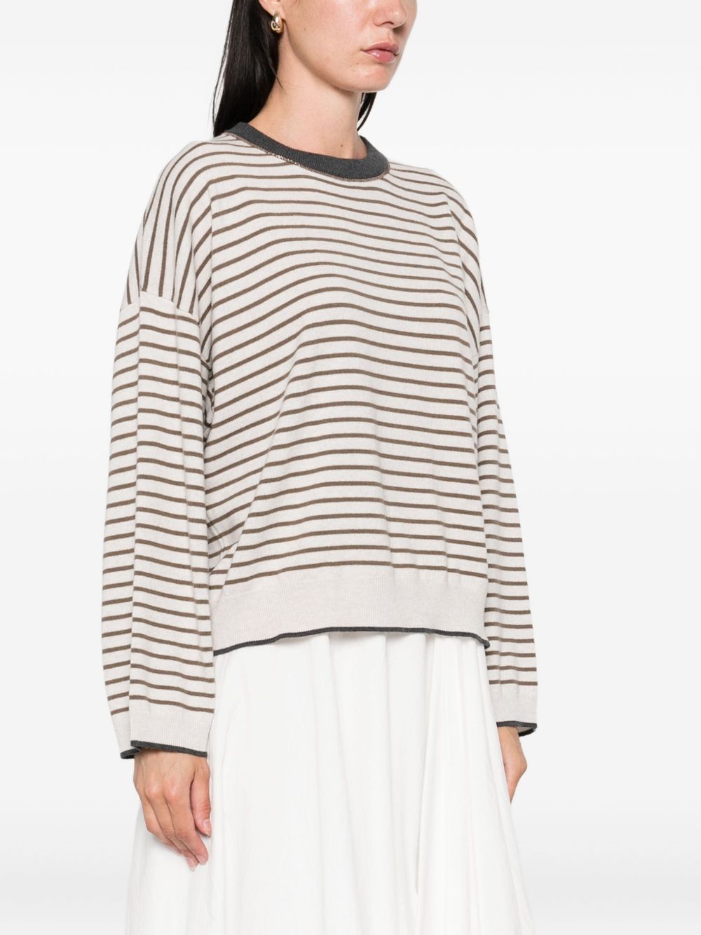 Brunello Cucinelli Wool And Cashmere Sweater - Ivory
