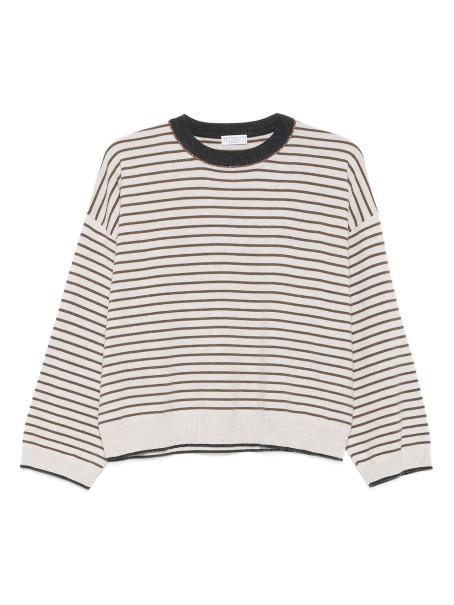 Brunello Cucinelli Wool And Cashmere Sweater - Ivory