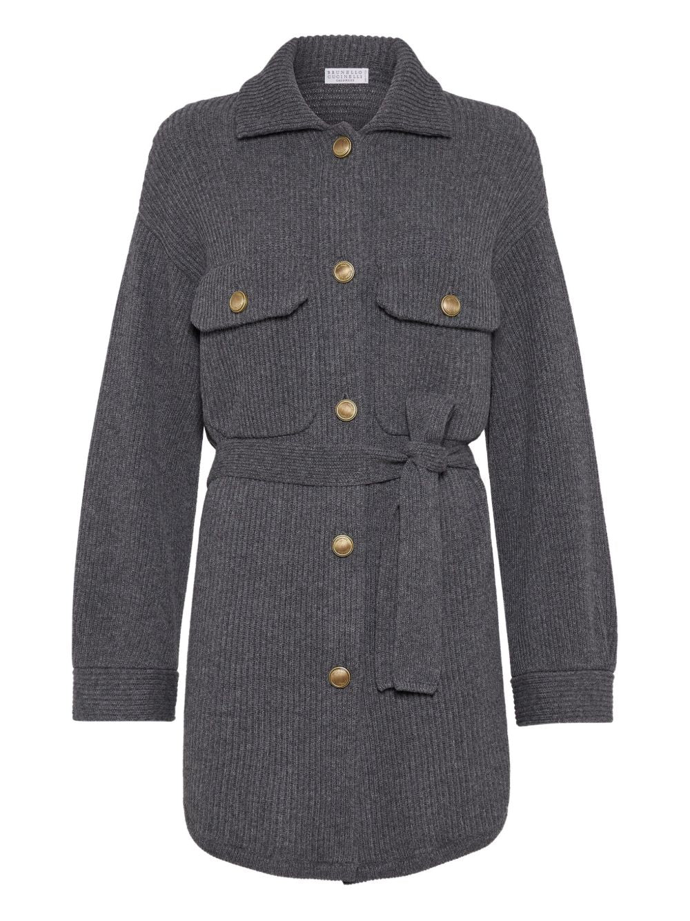 Brunello Cucinelli Wool And Cashmere Cardigan - Grey