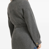 Brunello Cucinelli Wool And Cashmere Cardigan - Grey