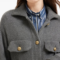 Brunello Cucinelli Wool And Cashmere Cardigan - Grey