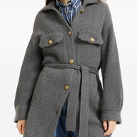 Brunello Cucinelli Wool And Cashmere Cardigan - Grey