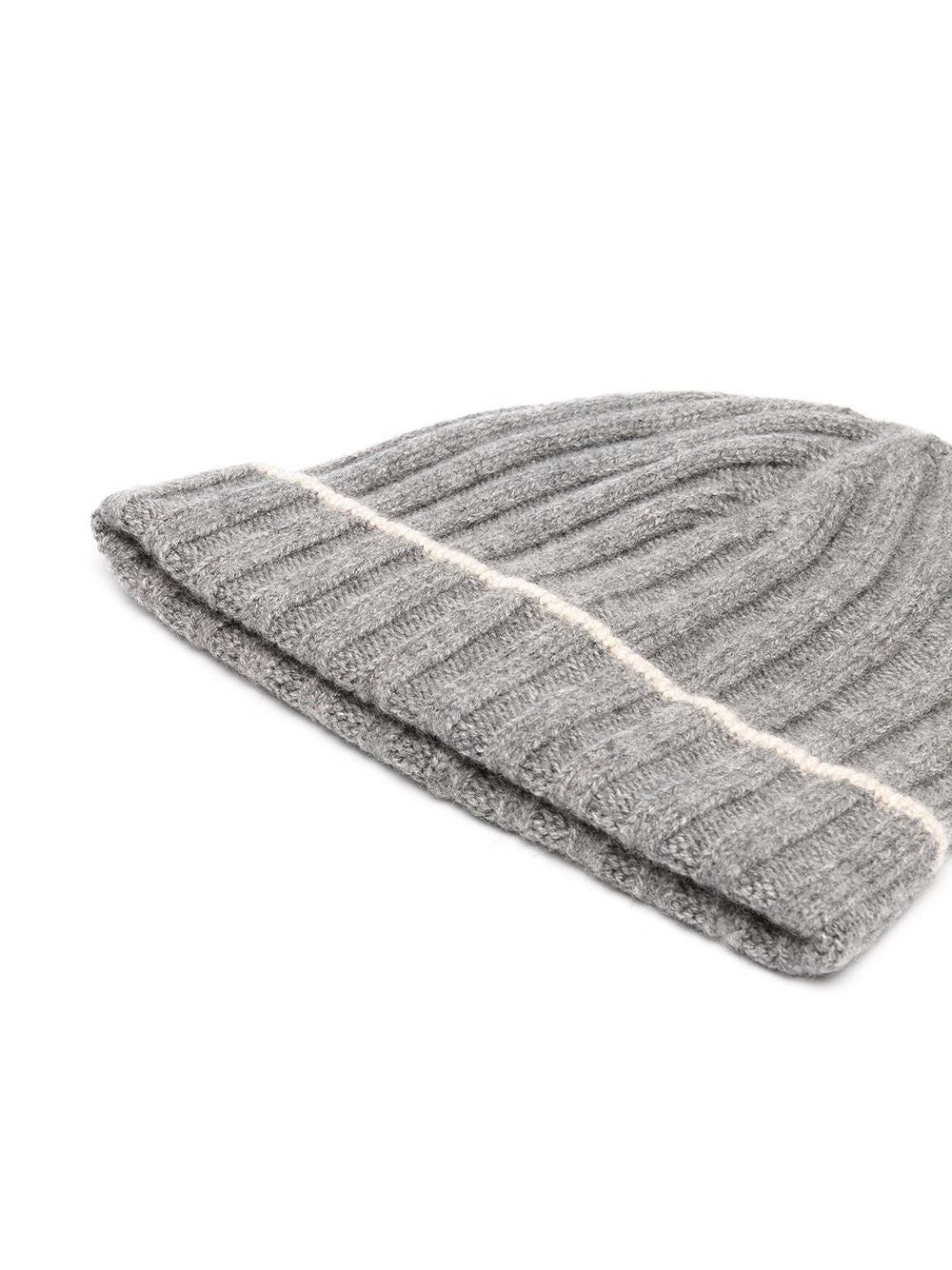 Brunello Cucinelli Cashmere Beanie Hat - Grey