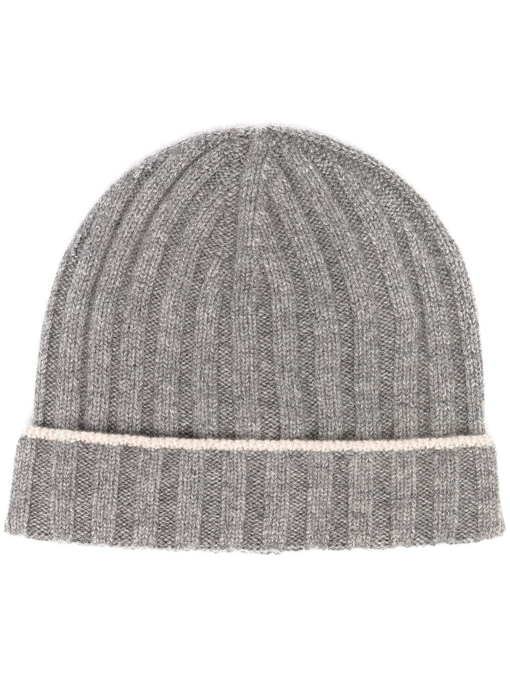 Brunello Cucinelli Cashmere Beanie Hat - Grey