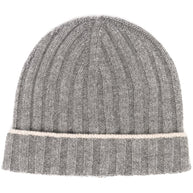 Brunello Cucinelli Cashmere Beanie Hat - Grey
