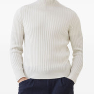 Brunello Cucinelli Cashmere Turtle Neck Jumper - White