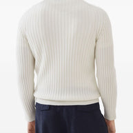 Brunello Cucinelli Cashmere Turtle Neck Jumper - White