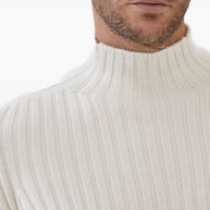 Brunello Cucinelli Cashmere Turtle Neck Jumper - White