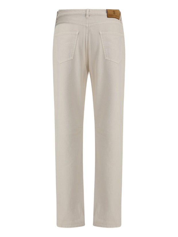 Brunello Cucinelli Leisure Fit Denim Jeans - Cream