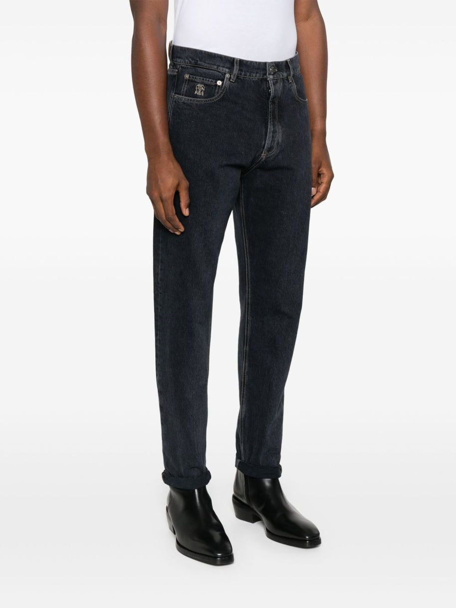 Brunello Cucinelli Denim Cotton Jeans - Grey