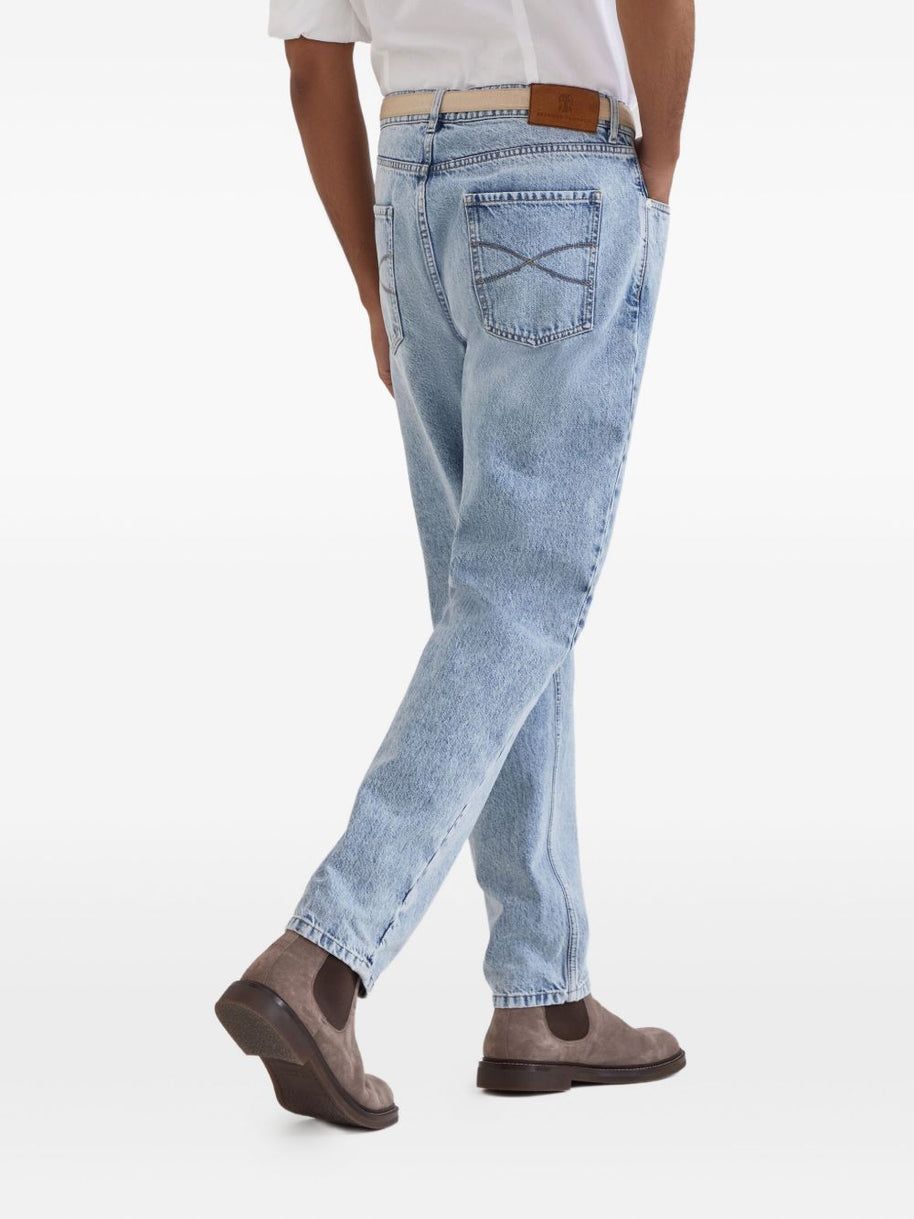 Brunello Cucinelli Logo Jeans