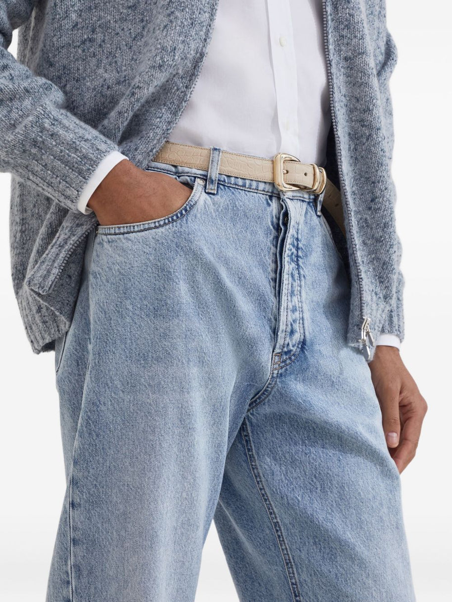 Brunello Cucinelli Logo Jeans