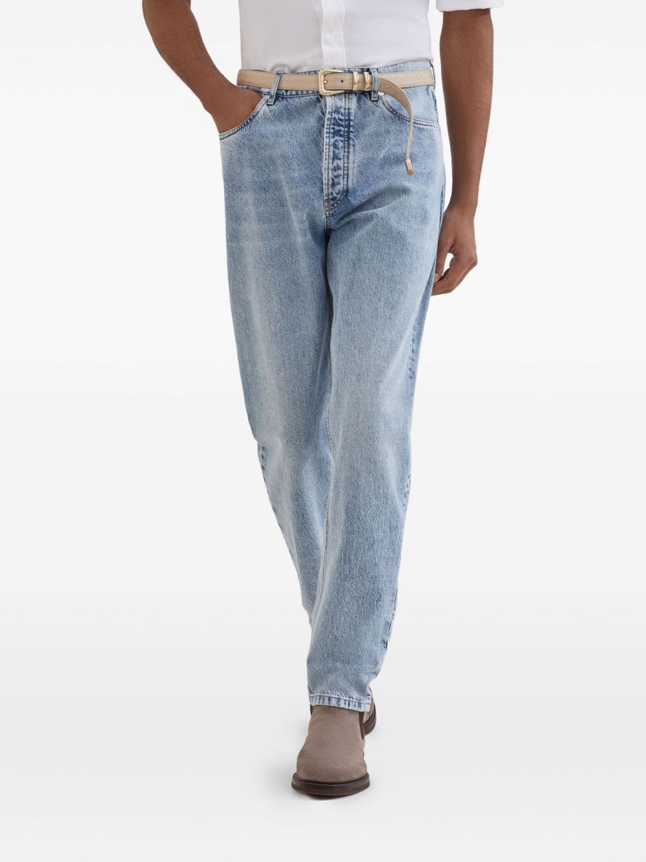 Brunello Cucinelli Logo Jeans