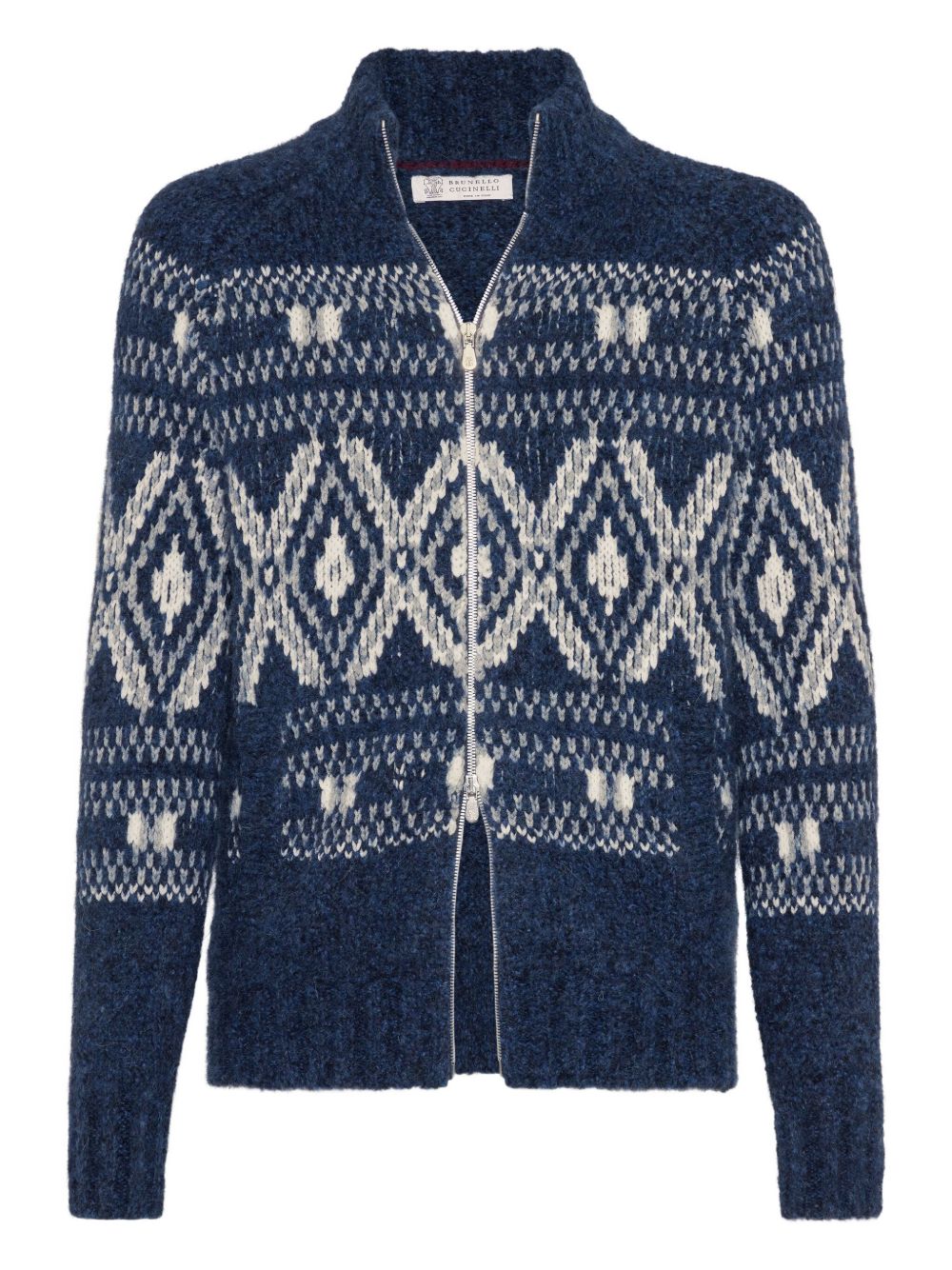 Brunello Cucinelli Jacquard Zip-up Cardigan