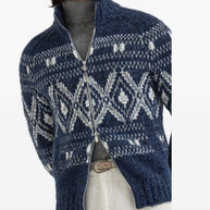 Brunello Cucinelli Jacquard Zip-up Cardigan