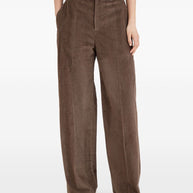 Brunello Cucinelli Wide Leg Cotton Trousers