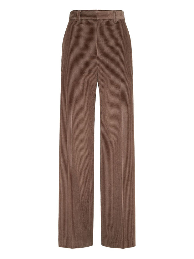 Brunello Cucinelli Wide Leg Cotton Trousers