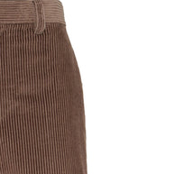 Brunello Cucinelli Wide Leg Cotton Trousers