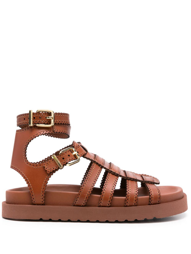 Zimmermann Flat Sandals - Brown