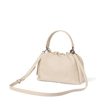 Brunello Cucinelli  Bucket Mellow Small Leather Handbag  - Ivory
