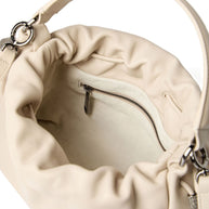 Brunello Cucinelli  Bucket Mellow Small Leather Handbag  - Ivory
